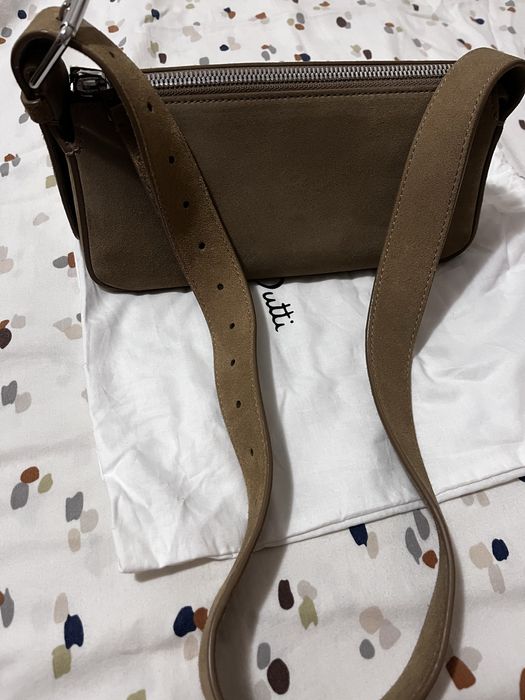 Велурена чанта Massimo Dutti