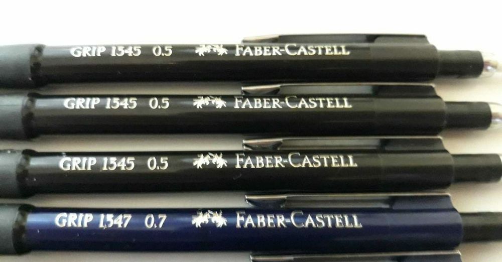 Lot 6 creioane faber castell 1345 si 1347 de 0.5 mm si 0.7 mm