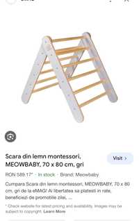 Scara triunghiulara Montessori Meowbaby