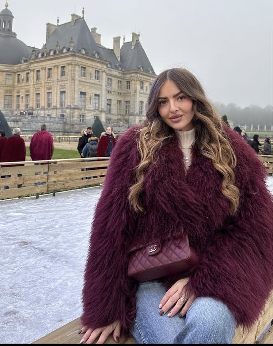 Шуба лама натуральная