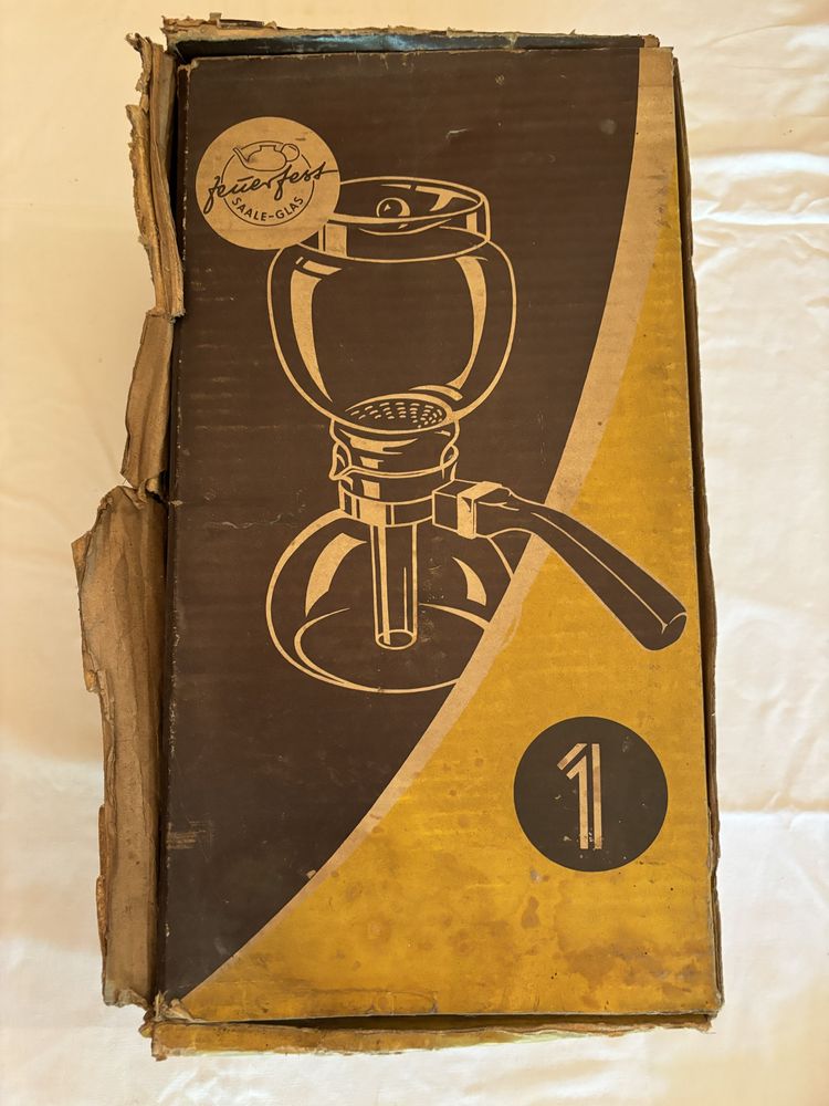 Kaffeemaschine Saale - Glas GMBH, 1961 - vintage, neutilizată