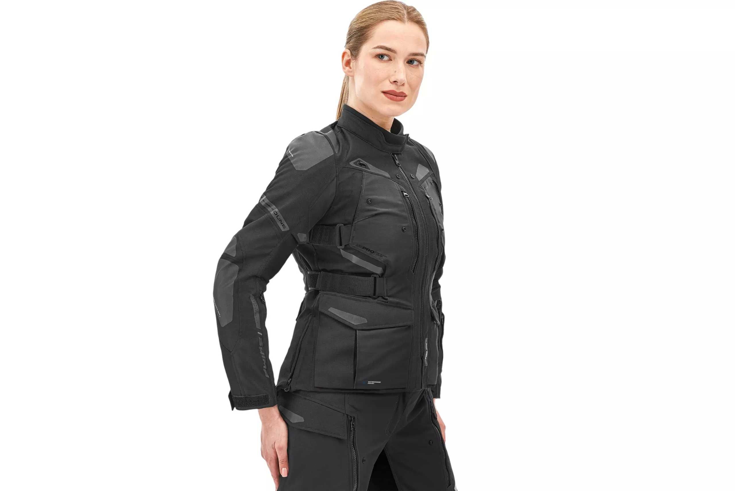 Дамско текстилно мото яке  SHIMA DUNE WP Black/Gray