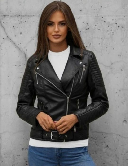 Дамско кожено яке