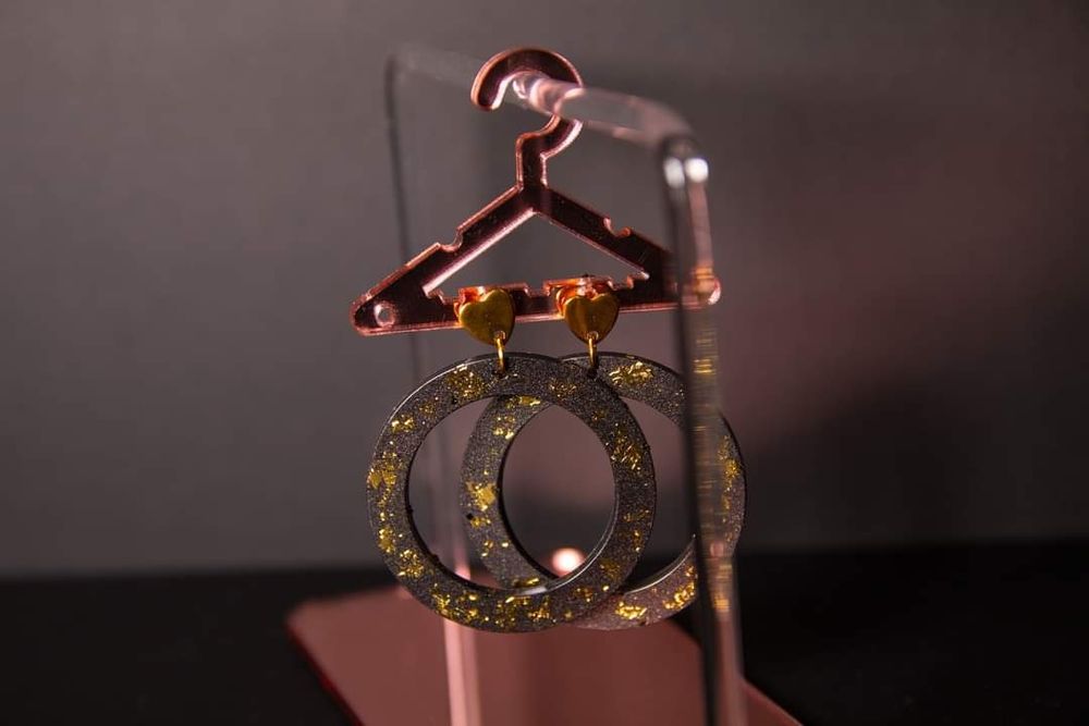 Cercei rasina handmade
