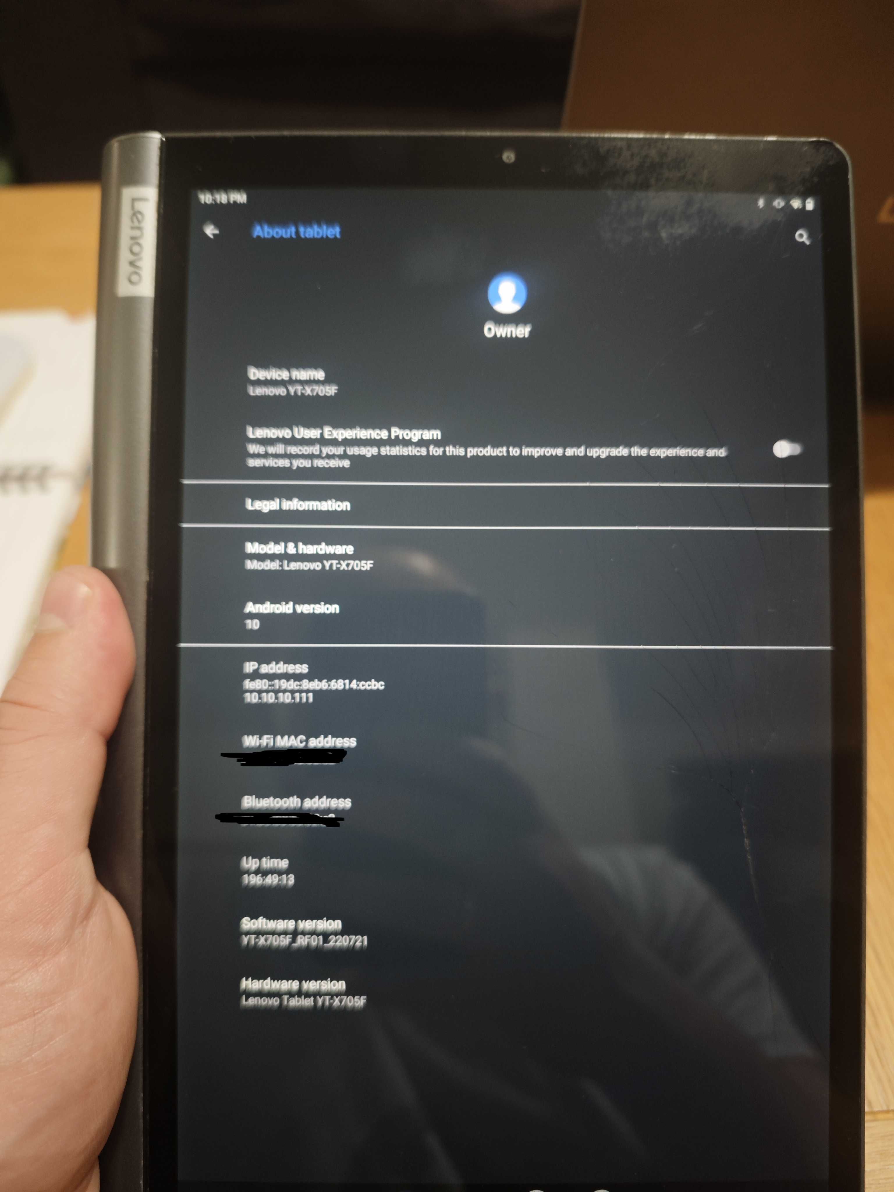 Lenovo Yoga Smart Tab YT-X705X