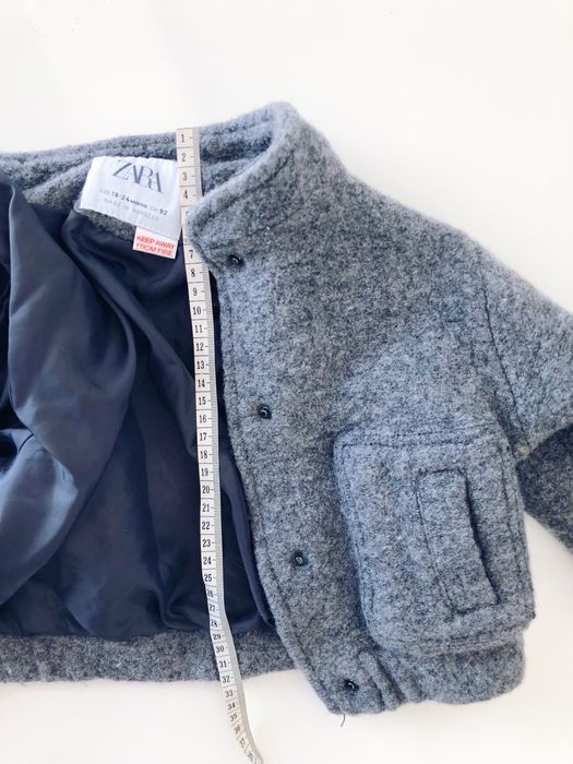 Palton din lana fetiță Zara, mărimea 92 (18–24 luni)