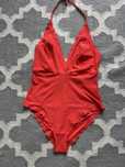 Costum de baie intreg M ,rosu  corai