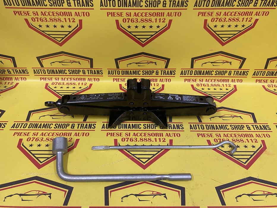Cric auto original Nissan Almera cu cheie roata coarba 99550- BU001