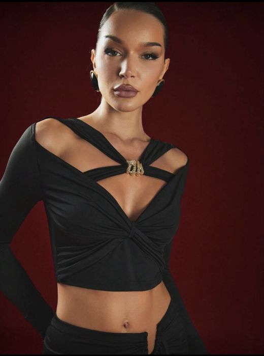 Дамска черна блуза