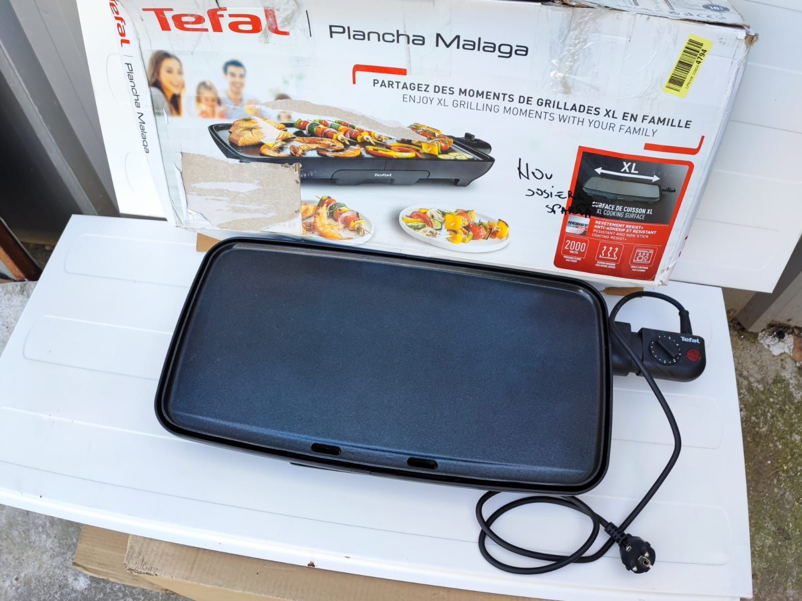 Gratar Tefal CB501812, plita electrica Plancha Malaga xl