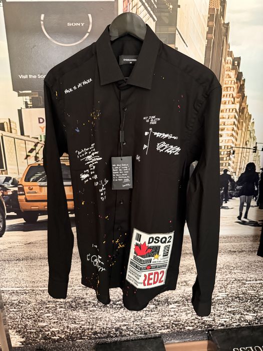 Dsquared2 мъжка черна риза • high grade • всички размери