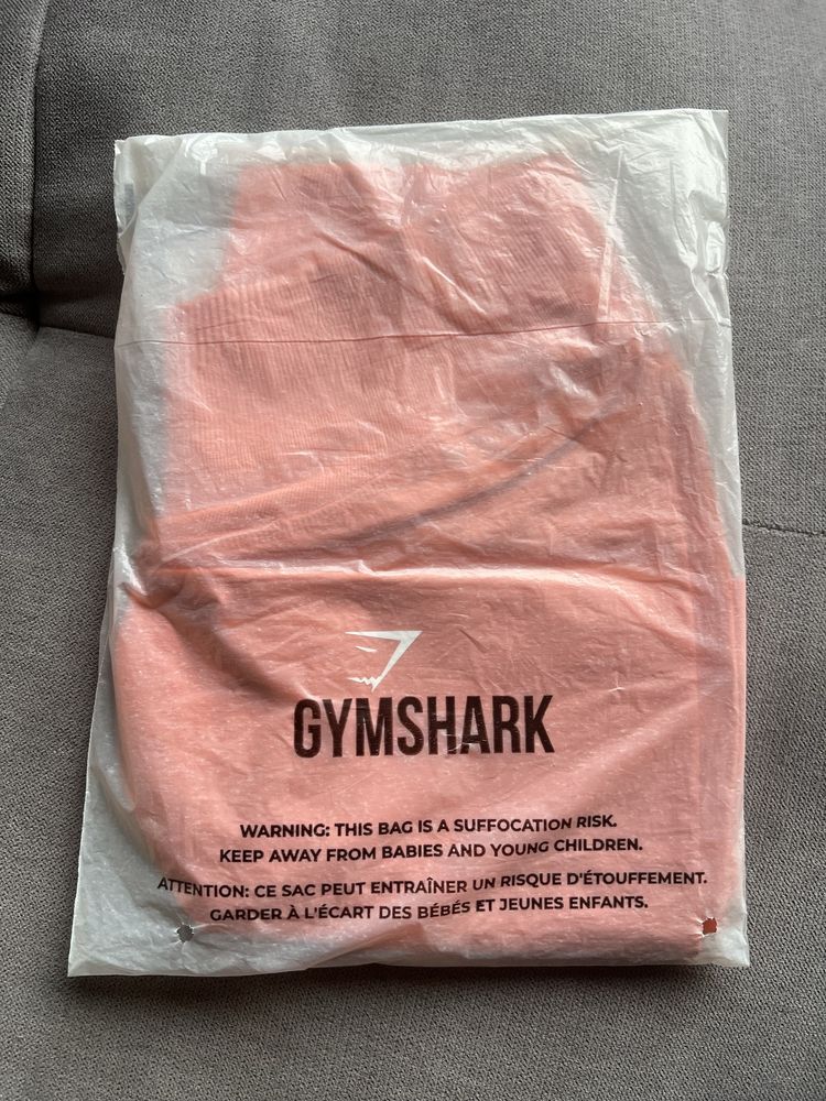 Дамски шорти GymShark SWEAT SEAMLESS SHORTS Aerosoase Orange