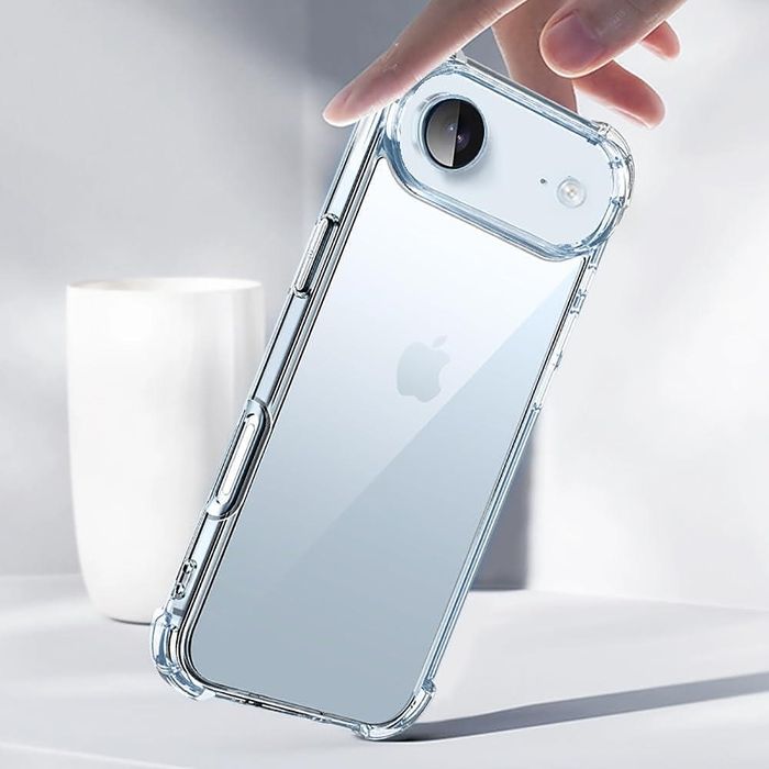 Прозрачен силиконов удароустойчив кейс за apple iphone 17 air