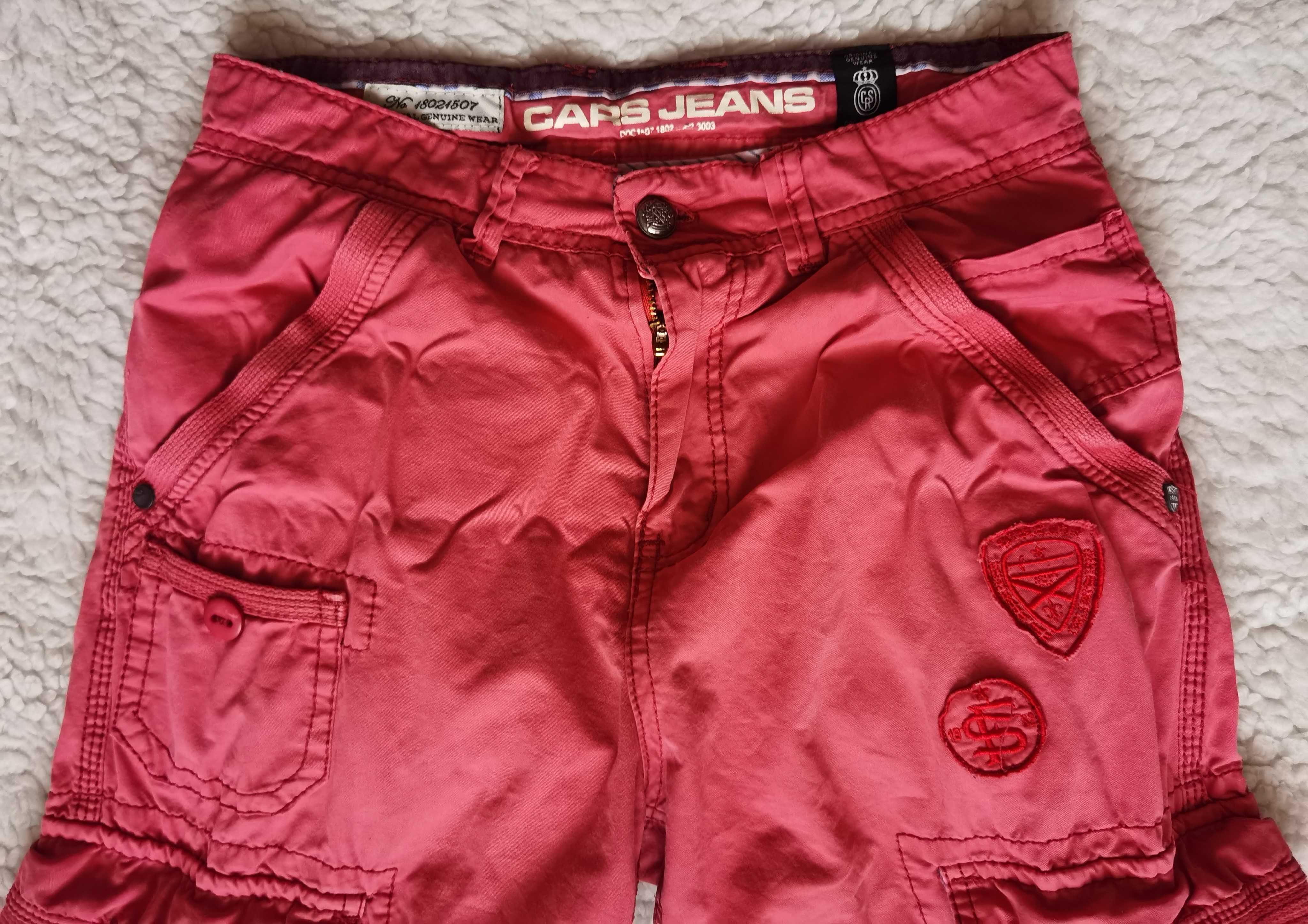 Bermude roz barbati Cars Jeans 9 buzunare pantalon scurt sport casual