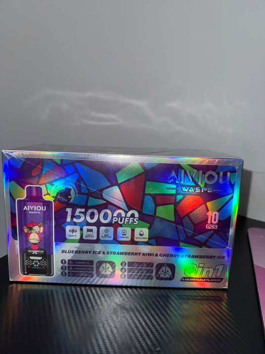 Vape 150000 Waspe 6 in 1 cu 3 arome mixabile, redbull stoc nou
