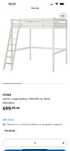 Легло с надстройка Stura Ikea 140/200см