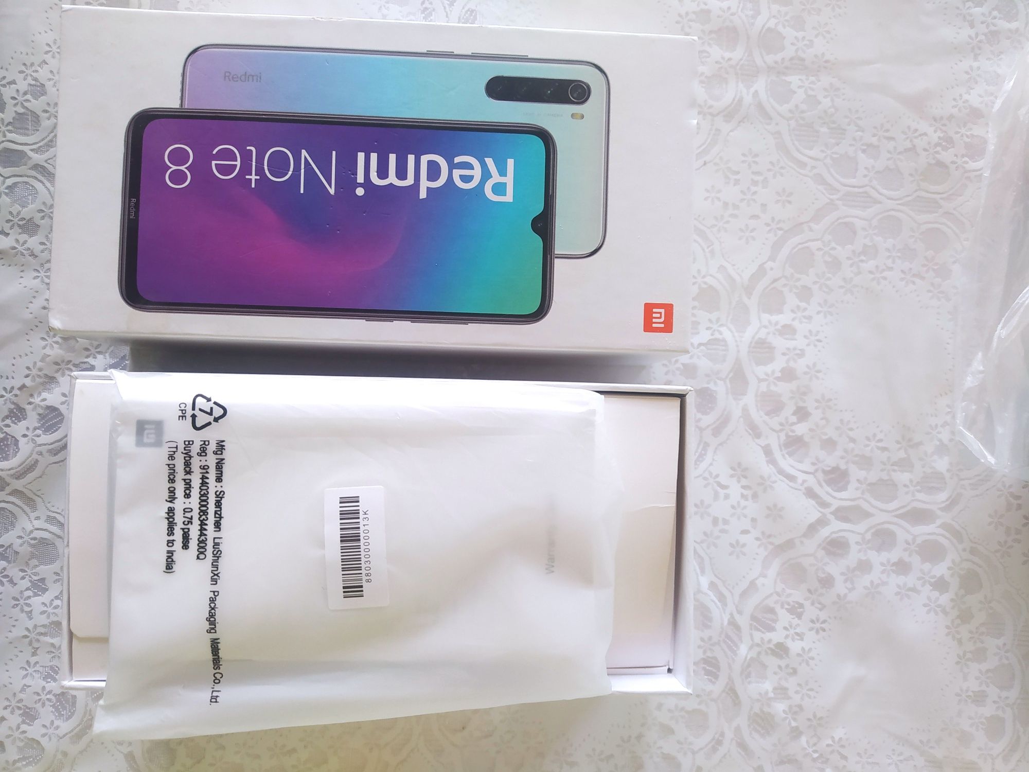 Redmi note 8  (64gb) 2020 Rangi blue white