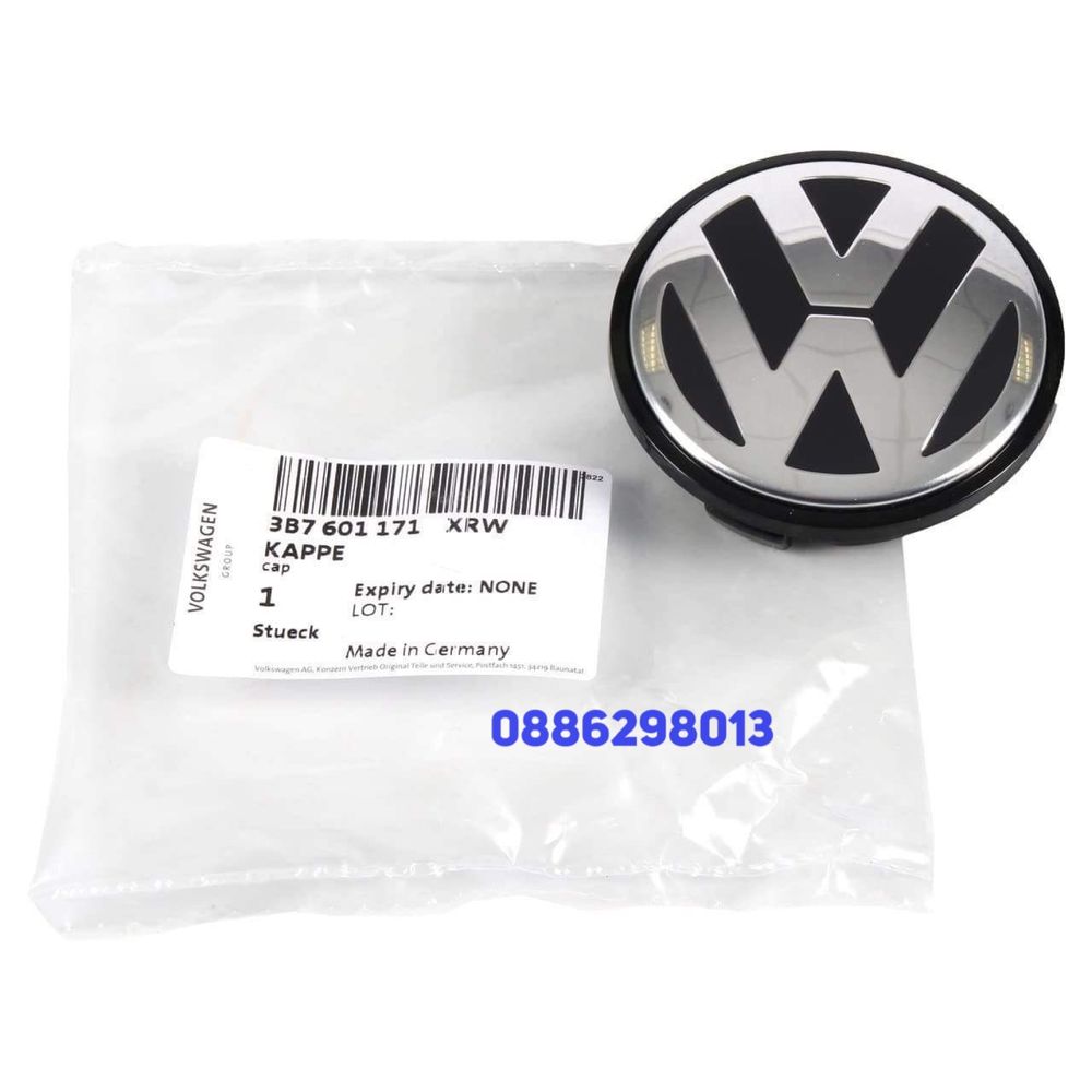 Vw капачки за джанти golf,polo,passat,jetta,tiguan,caddy 65 мм