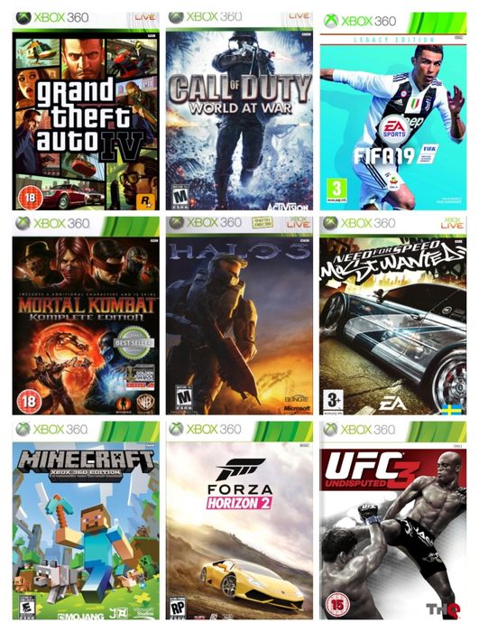 20 игр для xbox 360 + флешка