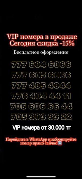 VIP сим карты красивые и быстро запоминающиеся номера