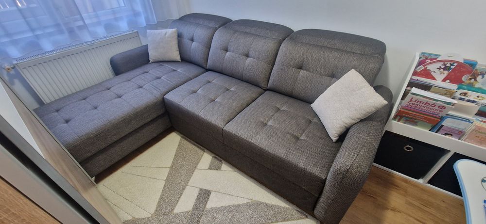 Vând colțar extensibil Casa Eduard cu lada de depozitare