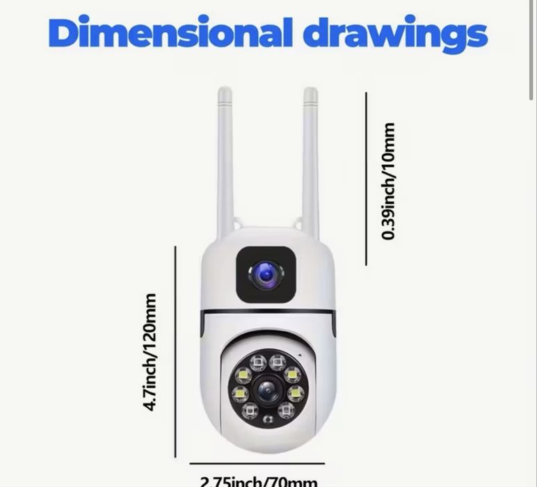 Camera supraveghere camera video 360 night vision