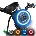Priza moto auto dublu usb prindere ghidon/oglinda waterproof led