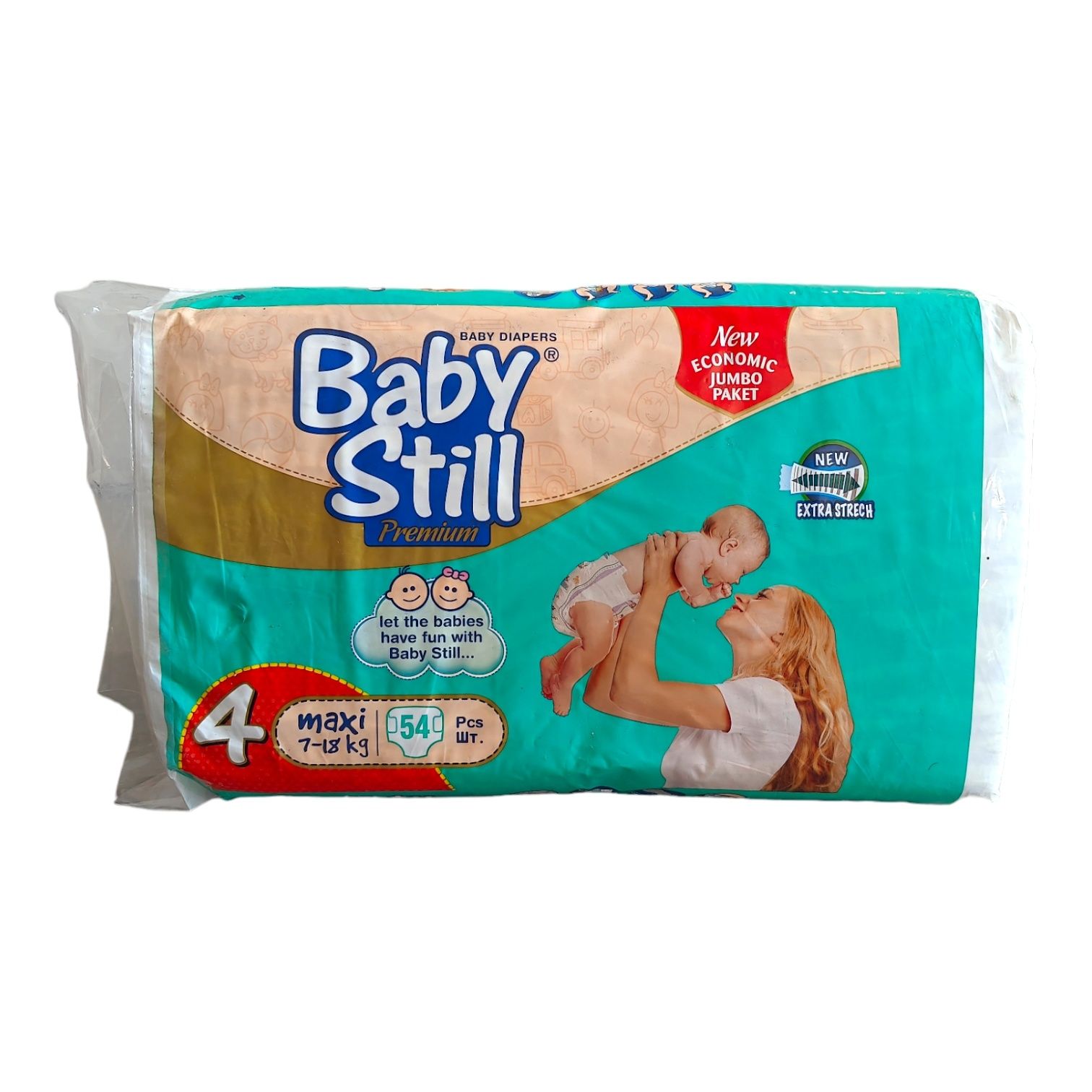 Подгузники Baby Still Premium Maxi 7-18 kg 54 штуки