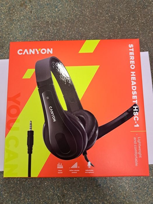 CANYON Stereo Headset hsc 1 стерео слушалки PC слушалки Wi Fi