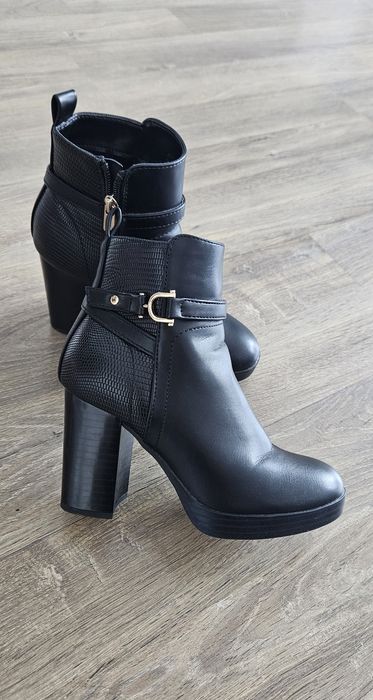 Botine cu toc gros Anna Field, mărimea 34