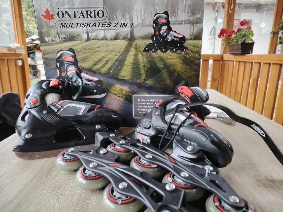 Vând patine 2 în 1 reglabil 32-35