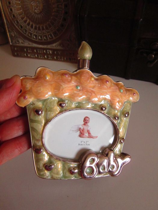 Rama placata argint BABY tort aniversare,Germania,cadou deosebit