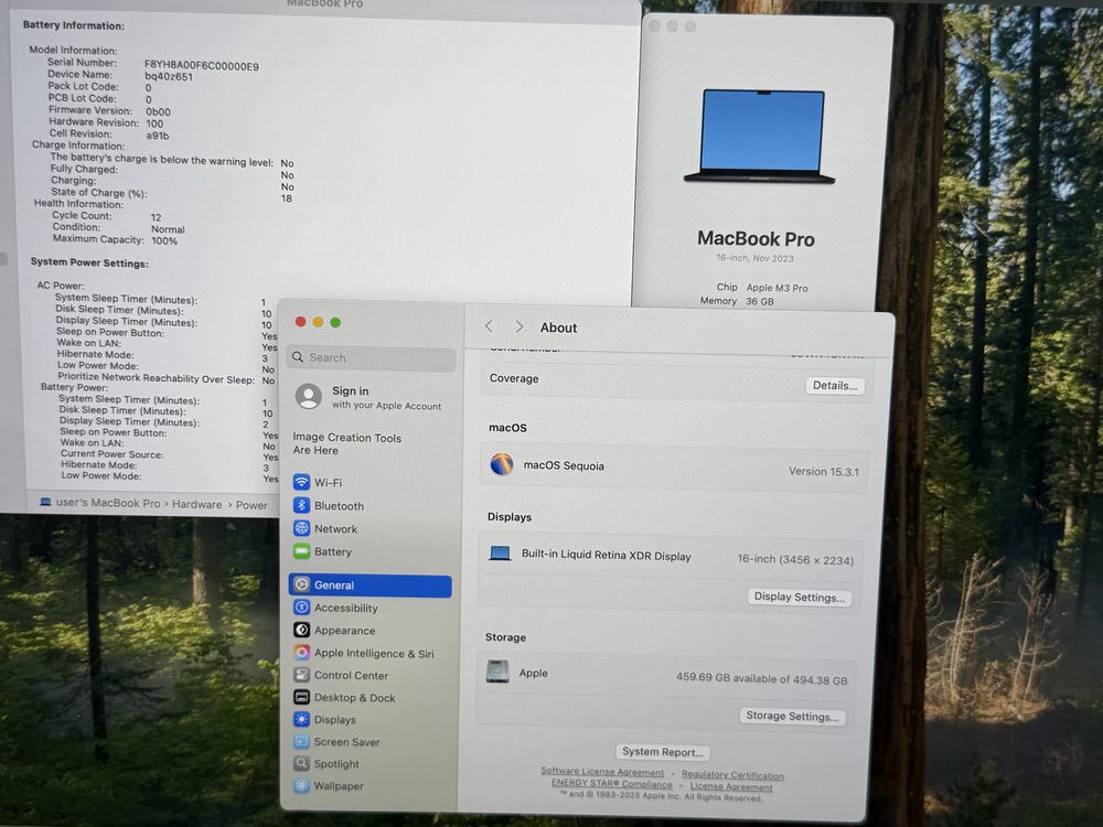 MacBook Pro 16' M3 Pro 36GB 512GB Гаранция Space Black