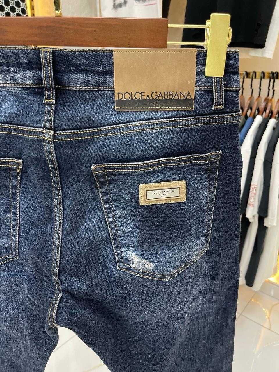 Дънки Dolce Gabbana метално лого