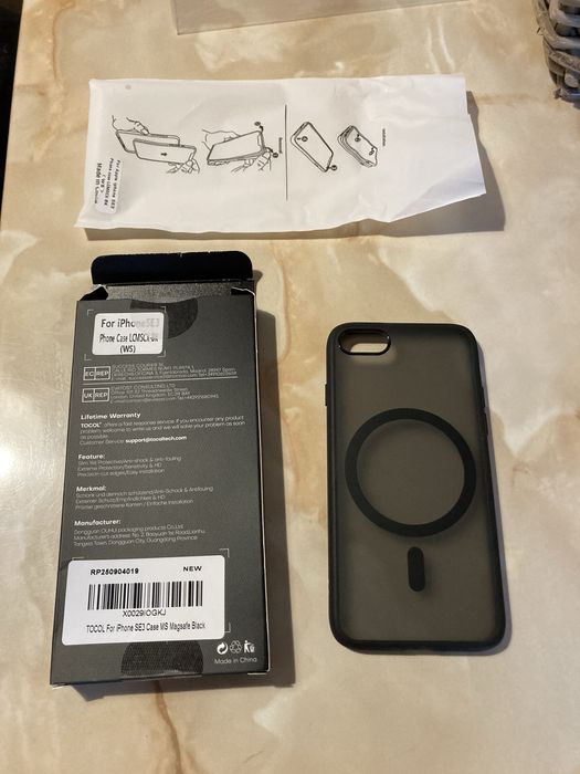 Кейс за iPhone SE 2/3 Tocol black