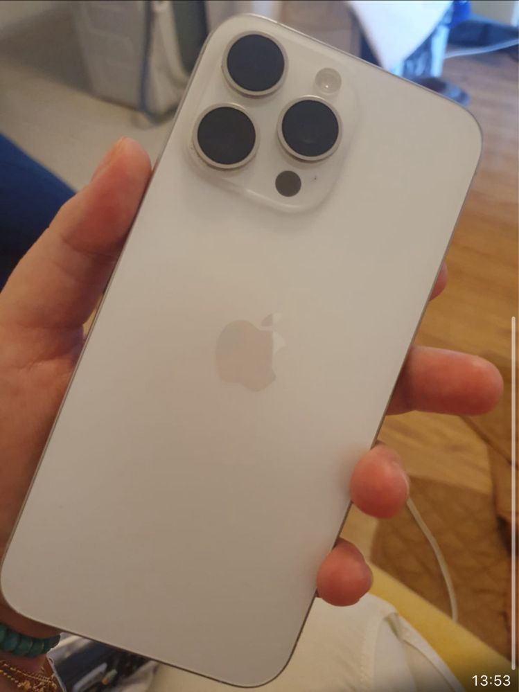 Iphone 15 Pro Max + cadou, ca nou, 256 GB, Alb