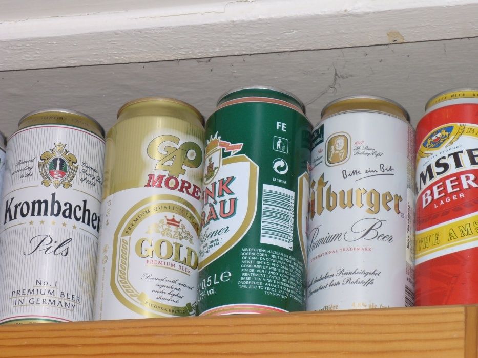 1300+ броя колекционерски кенчета (бира, сода, енергийни)