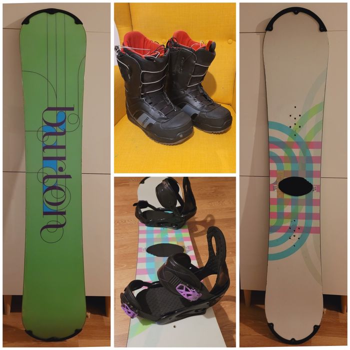 Placa snowboard Burton 153 cu legături Burton și boots Burton 42