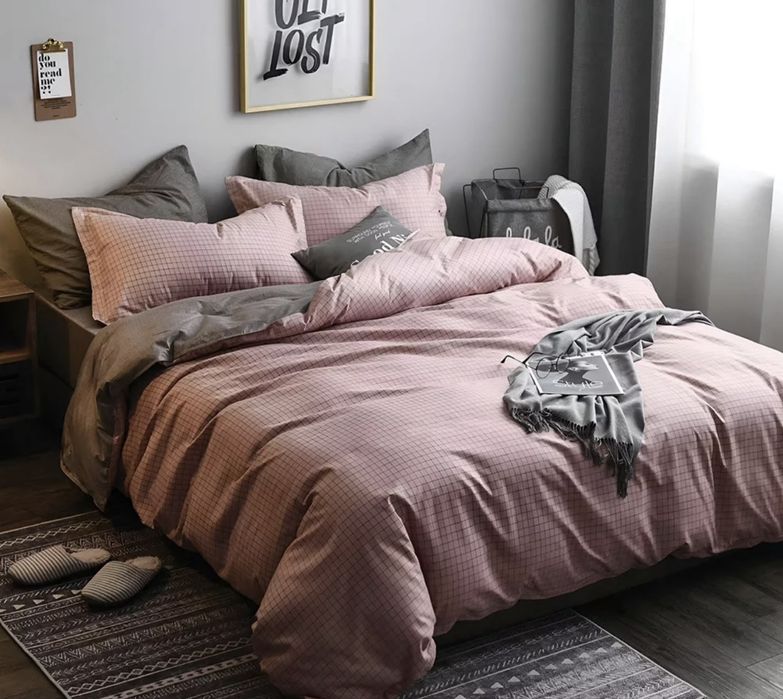 Двулицево спално бельо с ластик