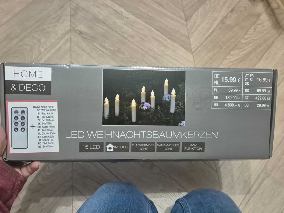 Коледни лампички - свещи