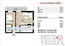 Apartament 2 Camere Sector 4 Grand Arena 61.4Mp