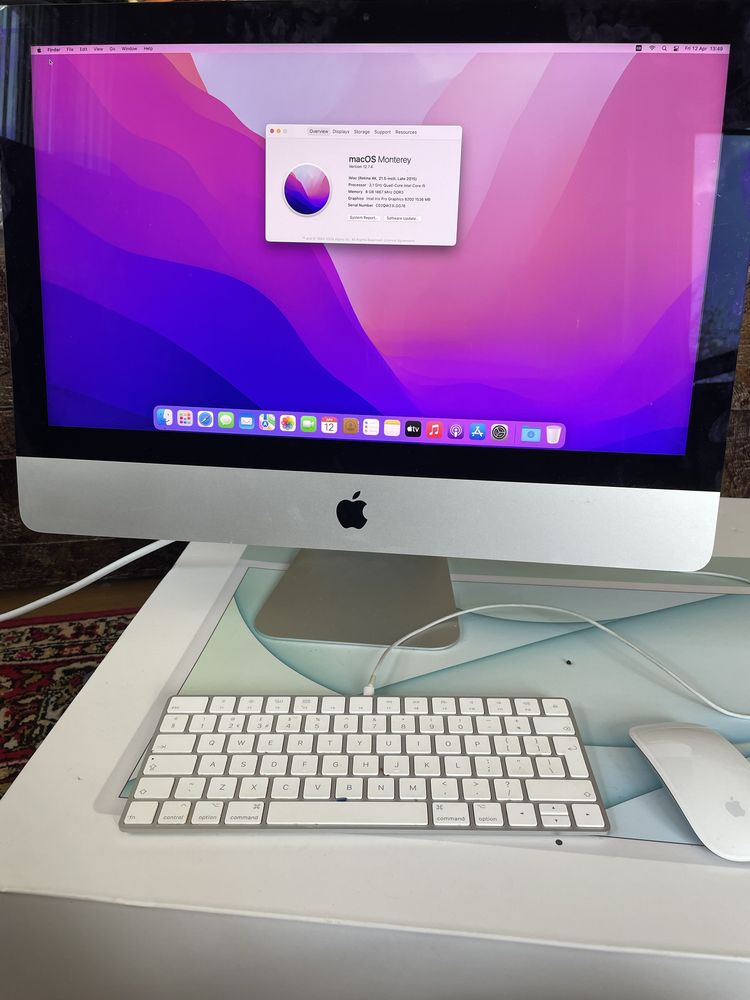 SSD iMac Retina 4K, 21.5 inch, Late 2015