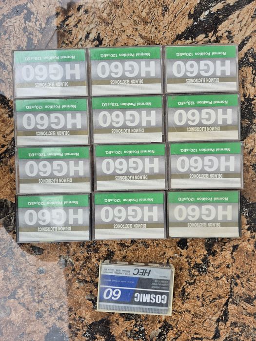 Vand 13 casete audio originale HG60&Cosmic 60 minute pentru reinregist