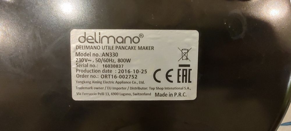 Delimano, тиган за палачинки комплект с чиния