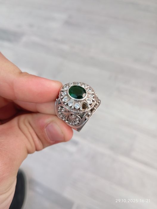 Таза күміс жузік