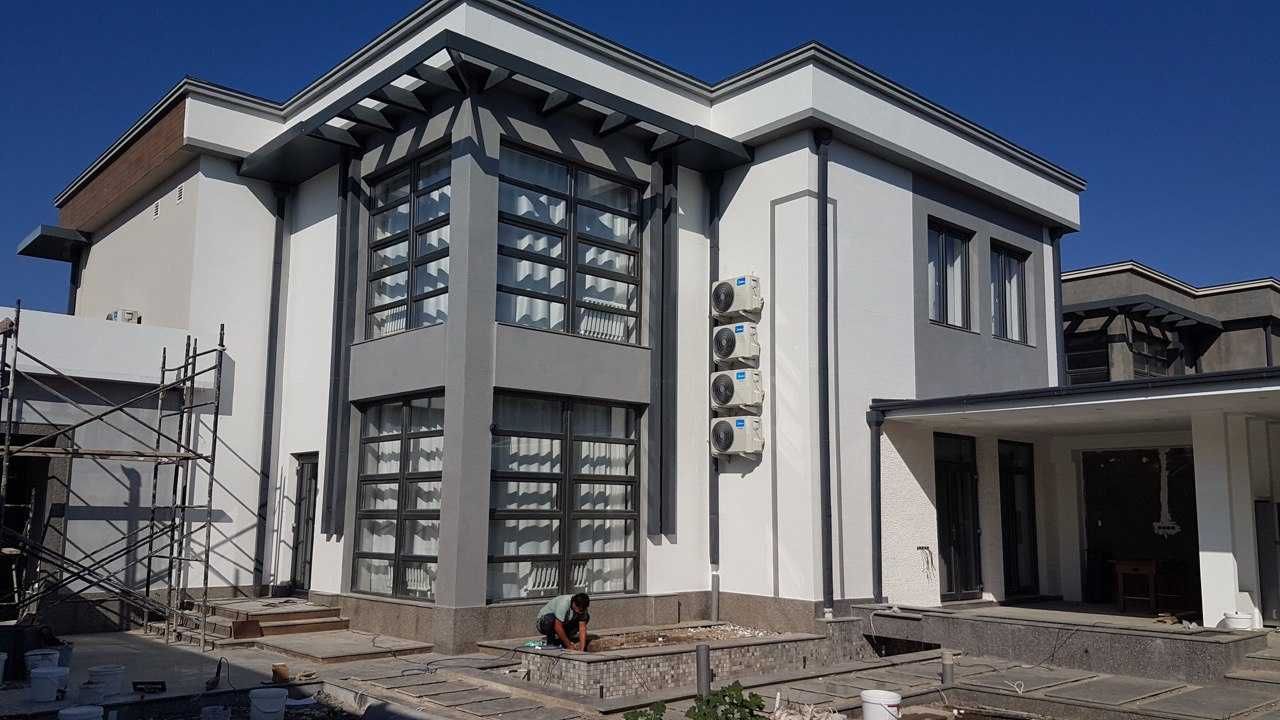 Вентилируемый фасад сухой монтаж алюкабонд тункабонд ламинам травертин