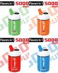 Vape 50.000 puffs 3 arome Display Reincarcabil Type c