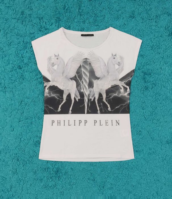 Tricou dama Philipp Plein White