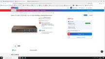 Switch 16 porturi TP-Link Gigabit - 1000Mbps , 8000 MAC, 32 Gbps
