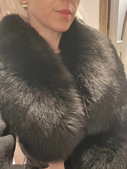 Palton din lână de alpaca